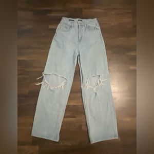 Wild fable wide legged ripped jeans